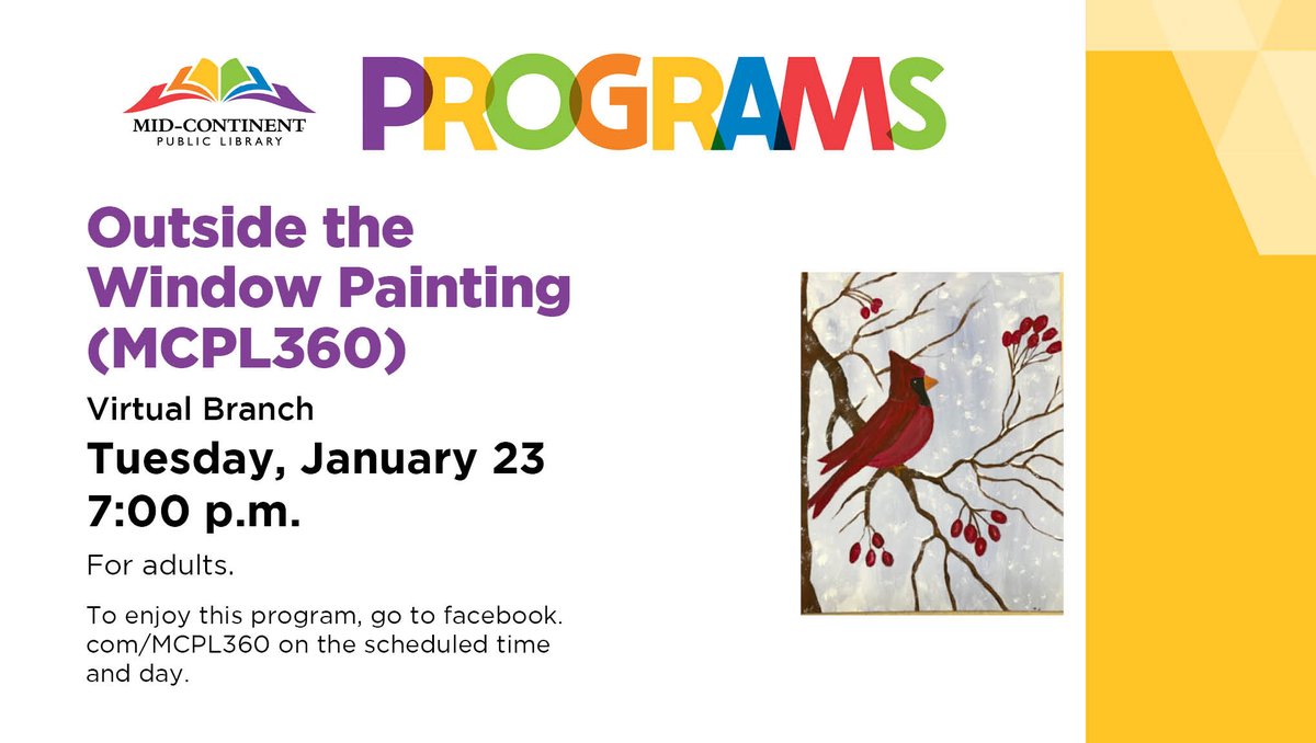 Artist Sarah Poff shows us how to paint a serene winter scene that includes a cardinal on a tree branch. Register: bit.ly/47YoPU0