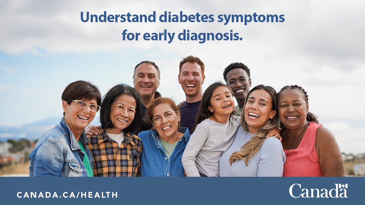 #Diabetes is one of the most common chronic diseases affecting people living in Canada. Each type of diabetes may have different symptoms. It’s also possible to have diabetes or prediabetes without showing any signs. Learn more: ow.ly/kON850QpeyO