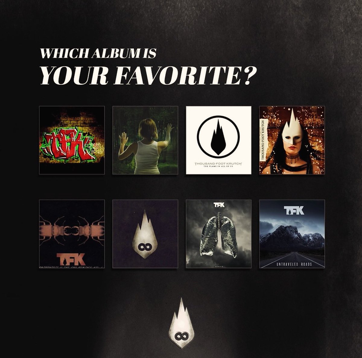 TeerawkOfficial's tweet photo. What’s your favorite TFK album?? Fave song & why? Love to know! Thx for all of the love & support! Our love & appreciation for you runs heart deep, more than you know❤️🙏🏼 #thousandfootkrutch #tfk #trevormcnevan #TMC #rock #hardrock #music #independentartist #rockfamily #tfkarmy https://t.co/UQvL89VxhZ