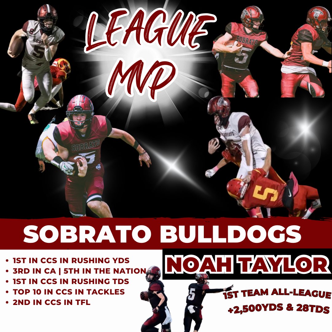 Coach J. Rueda (@coachrueda) on Twitter photo <a href="/JasonSlowey/">Jason Slowey</a> <a href="/SacHornetsFB/">Sac State Football</a> Sobrato HS still has Noah Taylor looking for a home.
Class of ā24: Top 3 rushing in the state of CA and top 10 in the nation.
hudl.com/video/3/158204⦠<a href="/JasonSlowey/">Jason Slowey</a> <a href="/SacHornetsFB/">Sac State Football</a> Sobrato HS still has Noah Taylor looking for a home.
Class of ā24: Top 3 rushing in the state of CA and top 10 in the nation.
hudl.com/video/3/158204ā¦