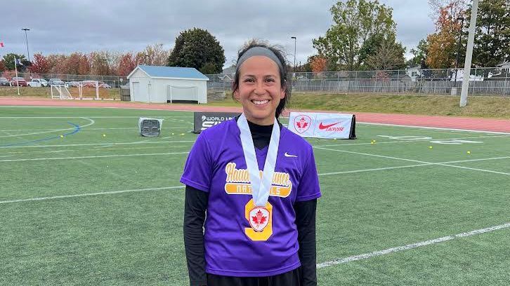 ndnsports's tweet photo. Lottie Gill (Tuscarora) focuses a team first mentality with the Haudenosaunee Nationals Women’s Team
#NativeAthlete #Tuscarora #NDNSPORTS
 https://t.co/dOvIhZcbLG https://t.co/2ManHI2E5m