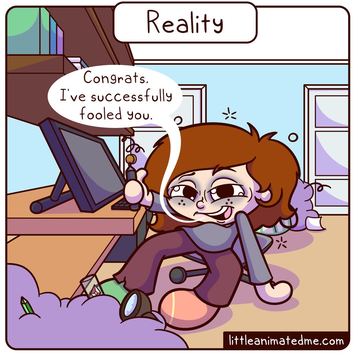LittleMeComix's tweet photo. Hey all😄 I've been working on some new content, but Covid threw me off a bit🦠🫤 Keep an eye out next week for some new comics😊
#comics #comicstrip #humor #InstagramvsReality #InstavsReality #littleanimatedme #originalcomic #phonelife #webcomicsofinstagram #yogapants https://t.co/abw2j834rH
