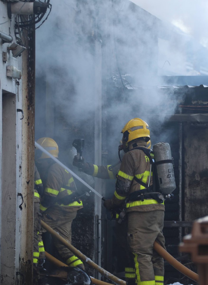 #Rathgar update 1️⃣ One fire engine remains on scene damping down We had great assistance today from: @DubCityCouncil Water works and dangerous buildings @esbnetworks @GardaTraffic @GasNetIrl Firefighter/Advanced Paramedics treated one person before removal to hospital