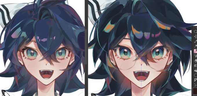 redid the rendering on my model cuz felt like it was lacking contrast and I want details to be noticable when rigged~!