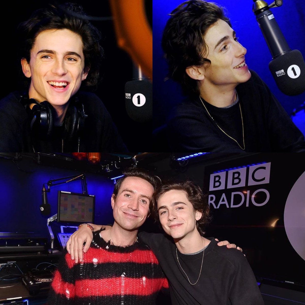 #TimothéeChalamet and #NickGrimshaw on BBC Radio, 2019