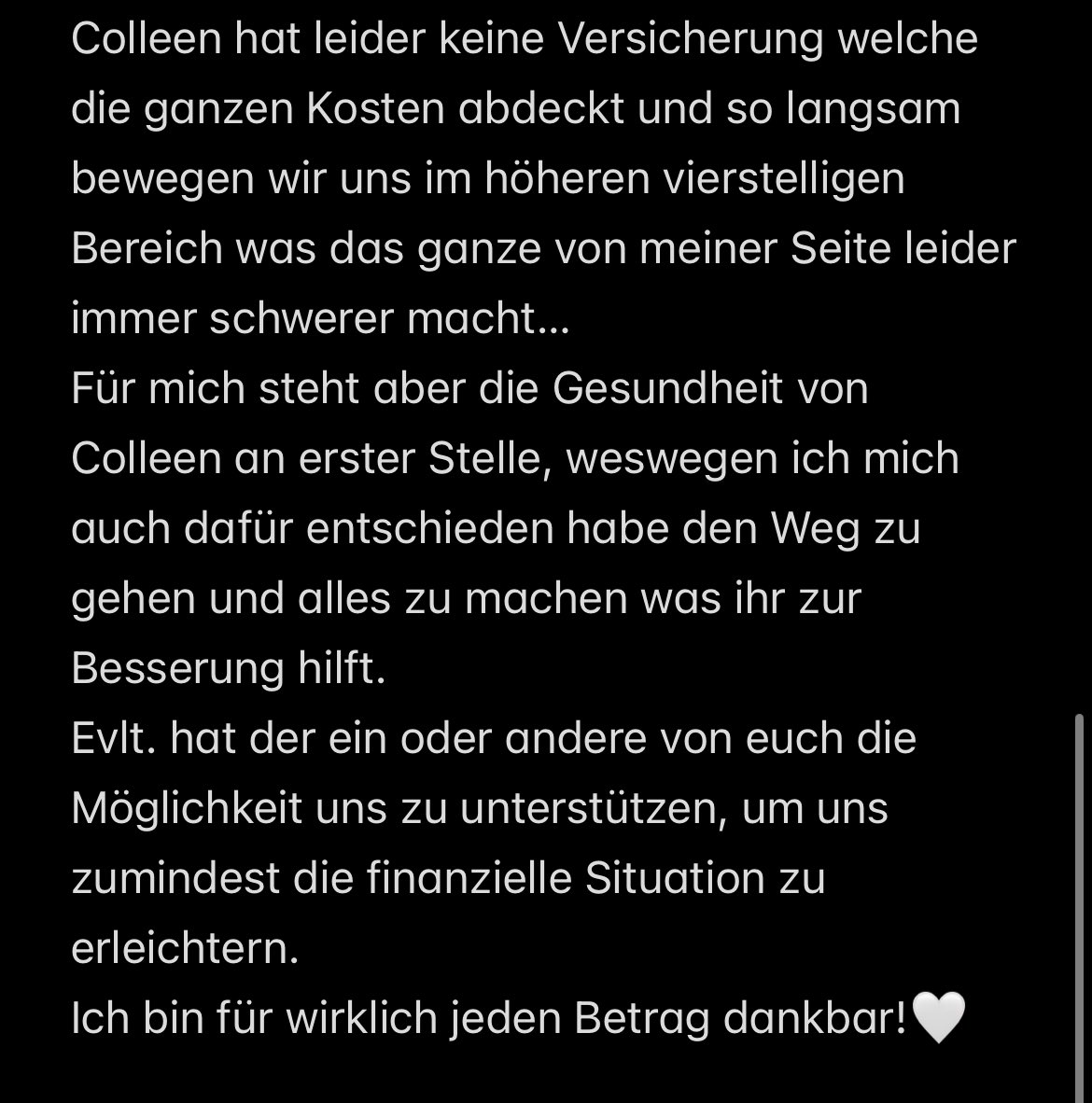 larissa_kruki's tweet photo. Unterstützung für Colleen🤍
vlt kann der ein oder andere uns ja unterstützen…

https://t.co/GcHHOxdG6E https://t.co/SP1aPLTuTx