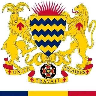 cherifo62's tweet photo. Génial, vous touchez du doigt l’origine du drame et malheur qui frappe le #Tchad depuis son existence. L’#armoirie du #Tchad! Vous savez ce que cela représente? Le bouc ou chèvre de Mendes (#Baphonnet) une #loge_maçonnique. Au secours @sicson1 Que fait le #Tchad ici? https://t.co/eCpVx1cRhx