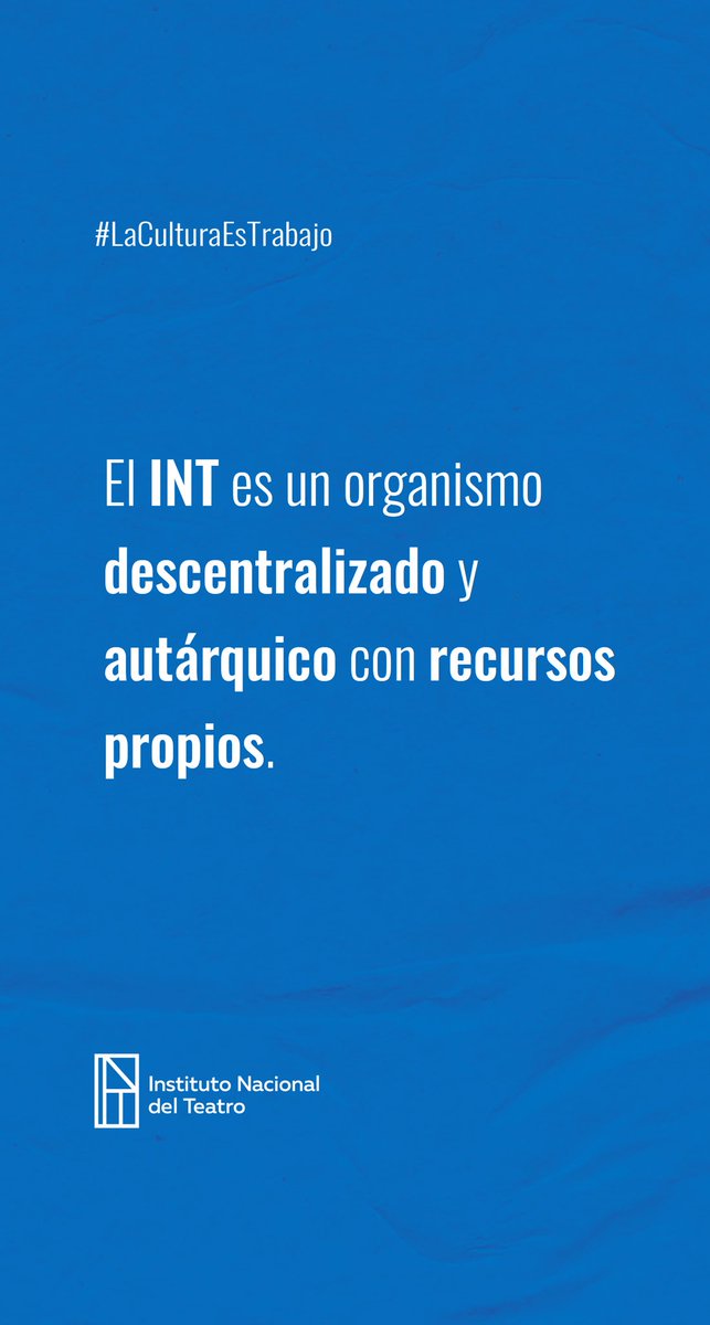 inteatro_ar's tweet photo. 🔵 Te contamos cómo se financia el Instituto Nacional del Teatro.

🔴 Podés encontrar toda la información e informes de gestión en https://t.co/IqmNQ6cY6R https://t.co/jO7McYSuiN