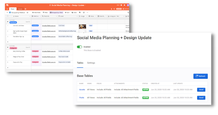 On2Air's tweet photo. Create backups based of entire Airtable bases or filter by specific tables, views, and fields. On2Air Backups gives you the power to protect what matters most. 

#airtable https://t.co/bZ7nU3SwDV
