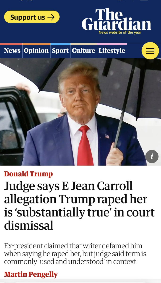 taradublinrocks's tweet photo. @ericswalwell @SimonWDC Also #TrumpIsARapist who’s in court right now because he can’t stop defaming the woman he raped https://t.co/DThZEvEF0m