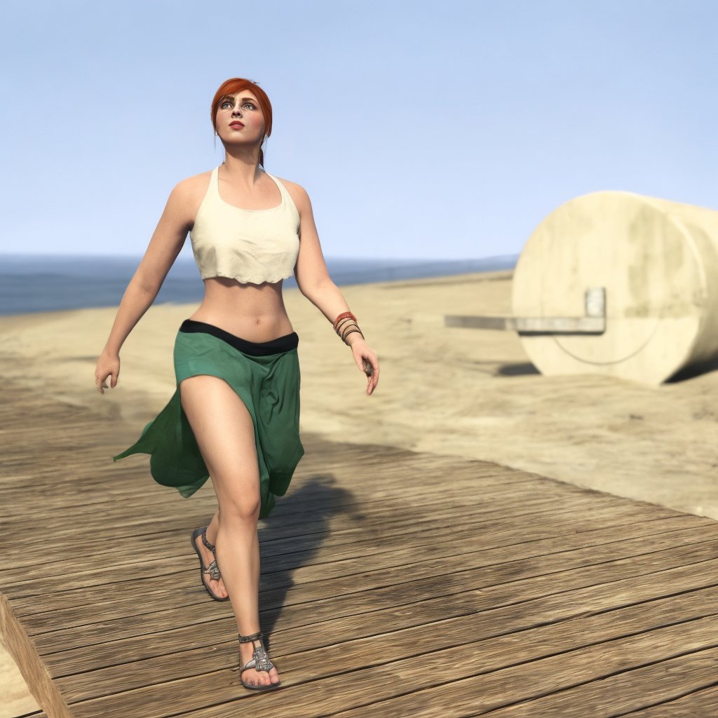 RuivaGTA's tweet photo. Hoje eu andei bastante pela praia. 🏖️
#redhair #girl #saialonga #sensualphotography #GTA65 #GTAOnline https://t.co/77mis3ozCU