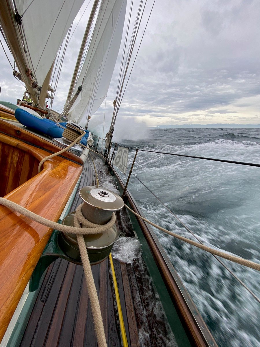 ⛵ Witness the beauty of the new jib on "Martha," crafted from high-performance HSXP sailcloth.  
HSXP sailcloth features: 
✅ Balanced construction for versatile applications
✅ Unique double ripstop grid for enhanced durability
✅ High tenacity yarn in warp and fill