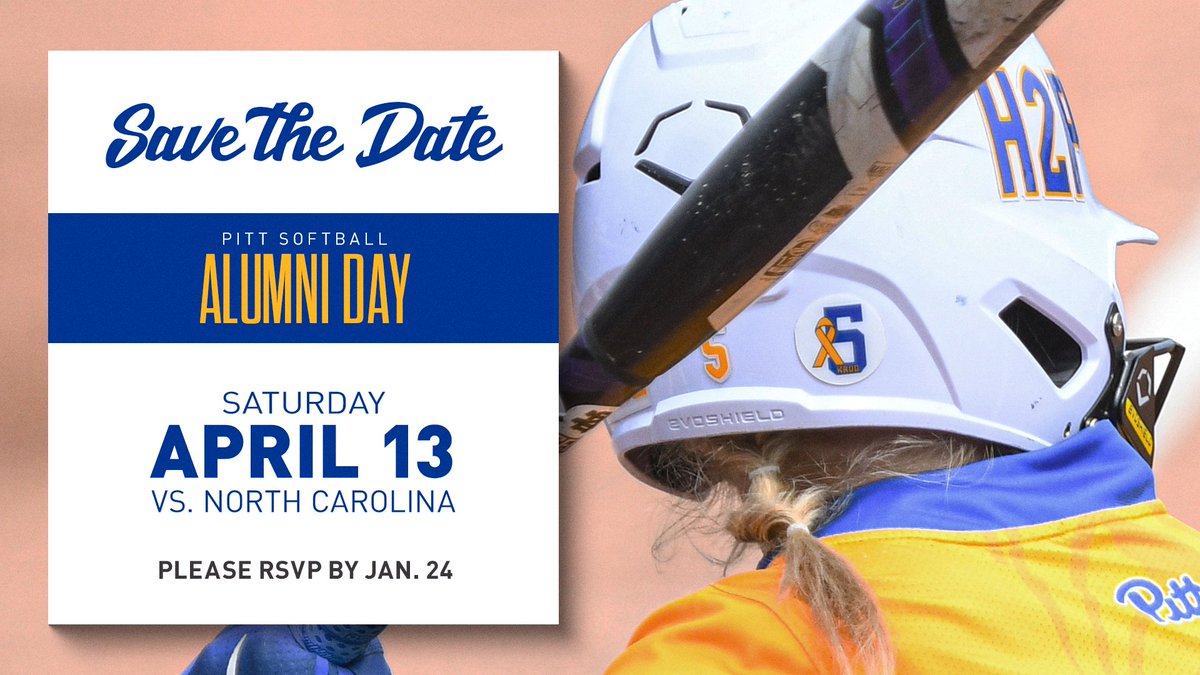 📣Calling all Pitt Softball Alumni ‼️

RSVP to our Alumni Day Celebration ➡️ forms.gle/SkVs7XKKJMQDBK…