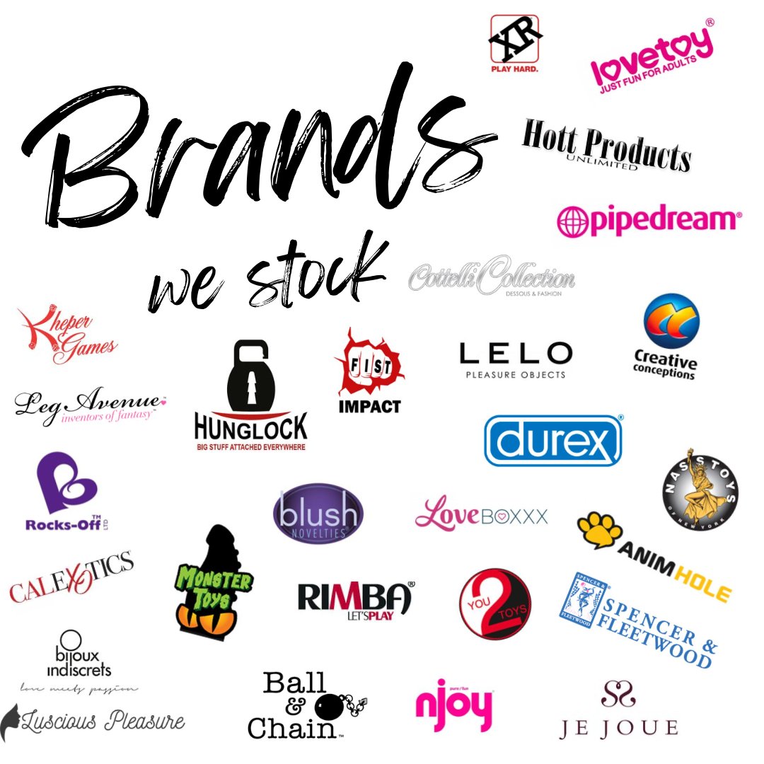 LusciousPlsure's tweet photo. Discover Our Wide Range of Brands and Products - All in One Place! 

Did you know that we stock all of the brands listed above and many more? We are your one-stop-shop for all your needs! 

Visit our website to browse our extensive product line: https://t.co/f6w3FuBnMz https://t.co/0mrYDOKWmm