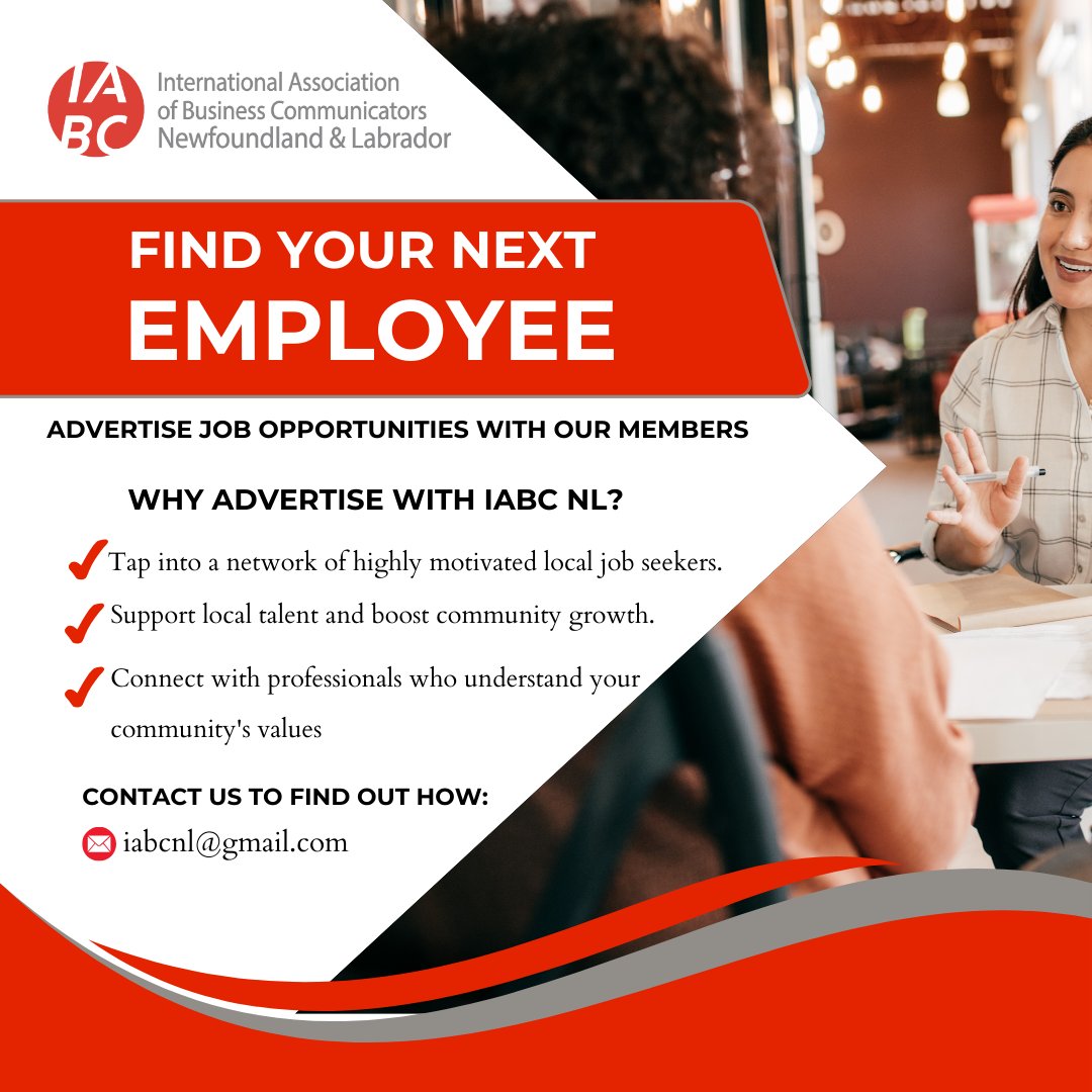 Looking to fill your team with local talent? We provide a platform to share your job opportunities with our members!

Let us help you make your next great hire exceptional. Get started by sending us a DM, or emailing us at iabcnl@gmail.com.