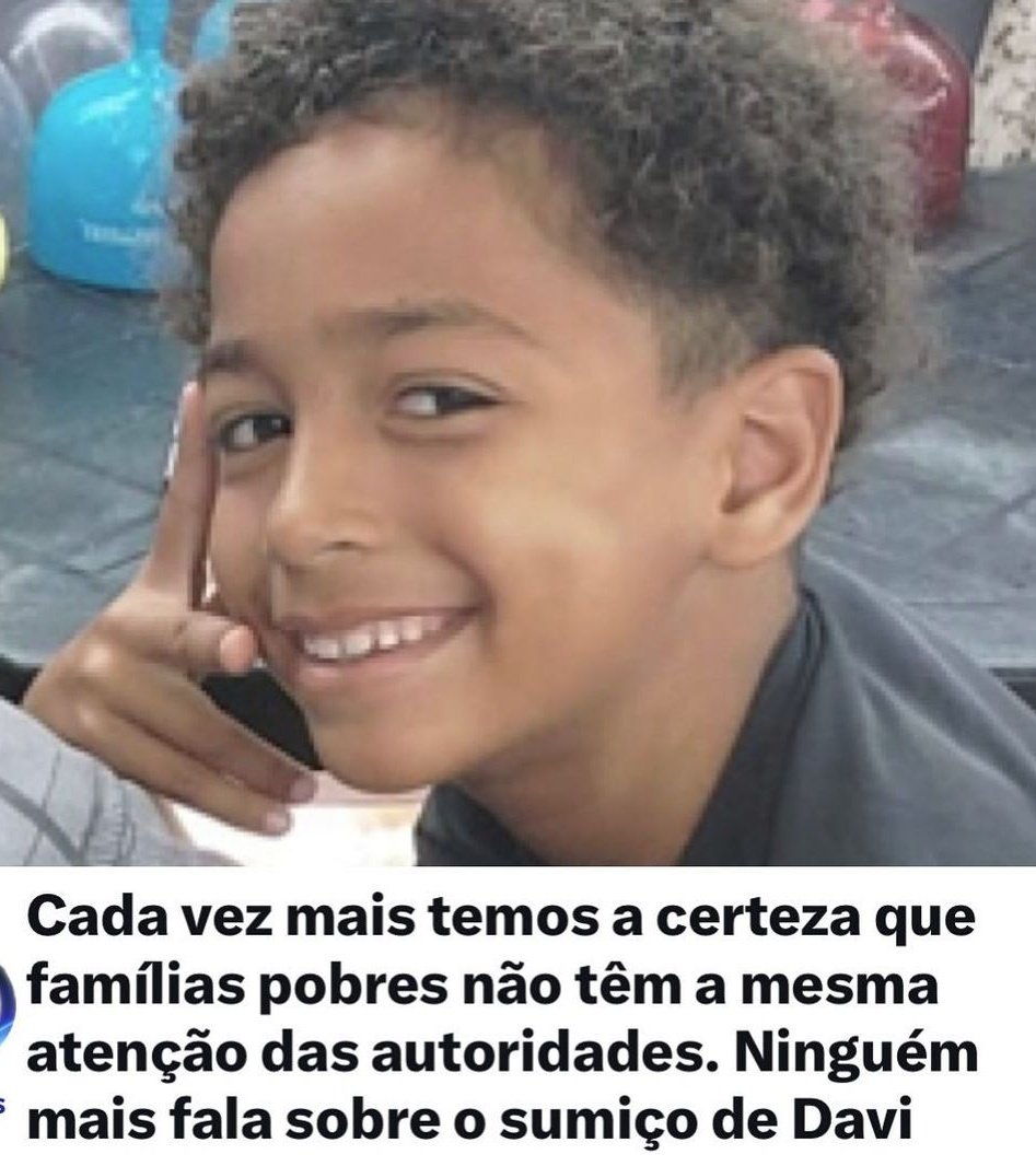 Helicóptero desaparecido: R$3.000.000 os custos para encontrá-lo.

Edson Davi, 6 anos, filho de barraqueiros de praia, 12 dias desaparecido. Ninguém fala mais nada… TRISTE!