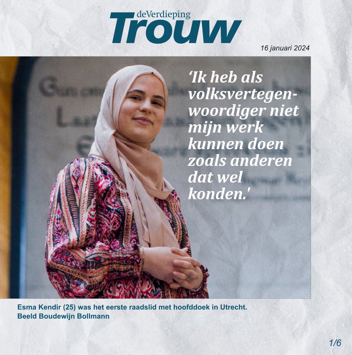 Recent heb ik afscheid genomen van de Utrechtse gemeenteraad. Ik ben dankbaar voor deze mooie ervaring, maar helaas kon ik niet op dezelfde manier invulling geven aan mijn baan als volksvertegenwoordiger als andere raadsleden.

Lees hier het hele verhaal:

linkedin.com/posts/esmakend…