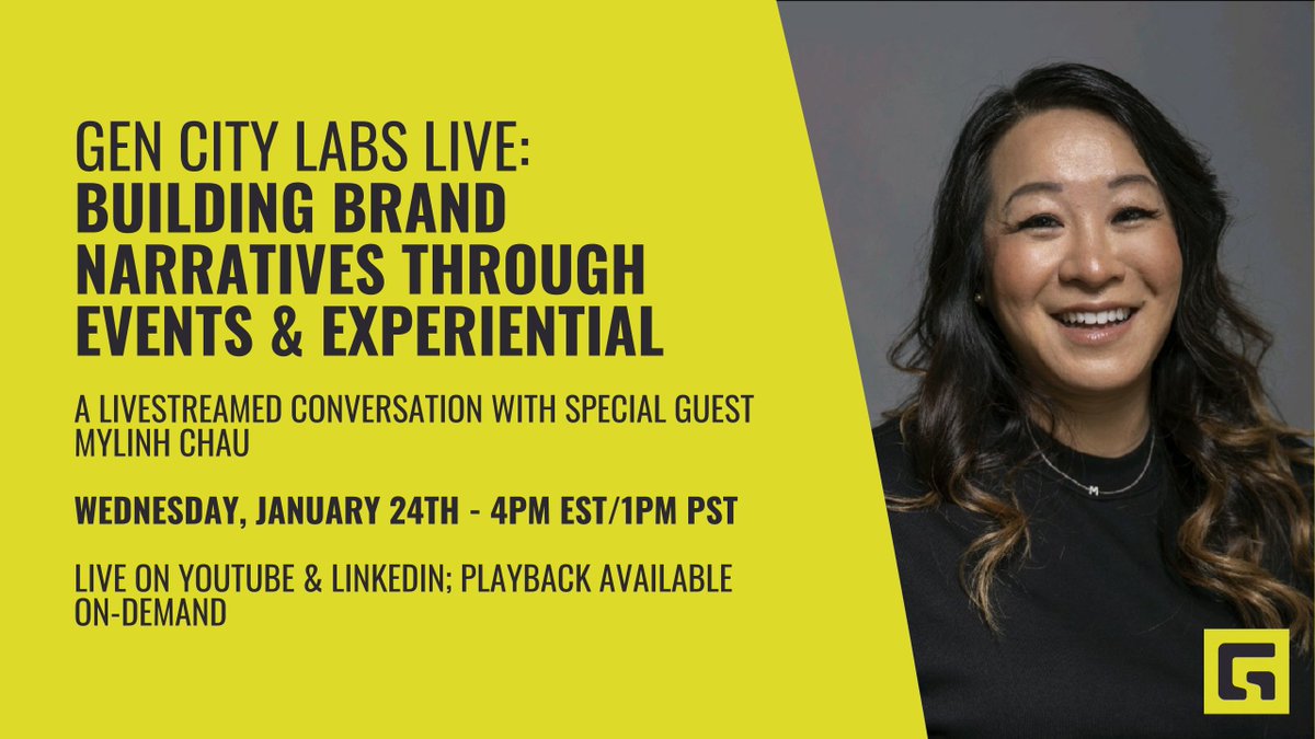 Set a reminder for the next GCL Live! We're featuring VeeCon exec Mylinh Chau, exploring all things narrative in events and experiential marketing. 

Set a reminder:
linkedin.com/events/gcllive…