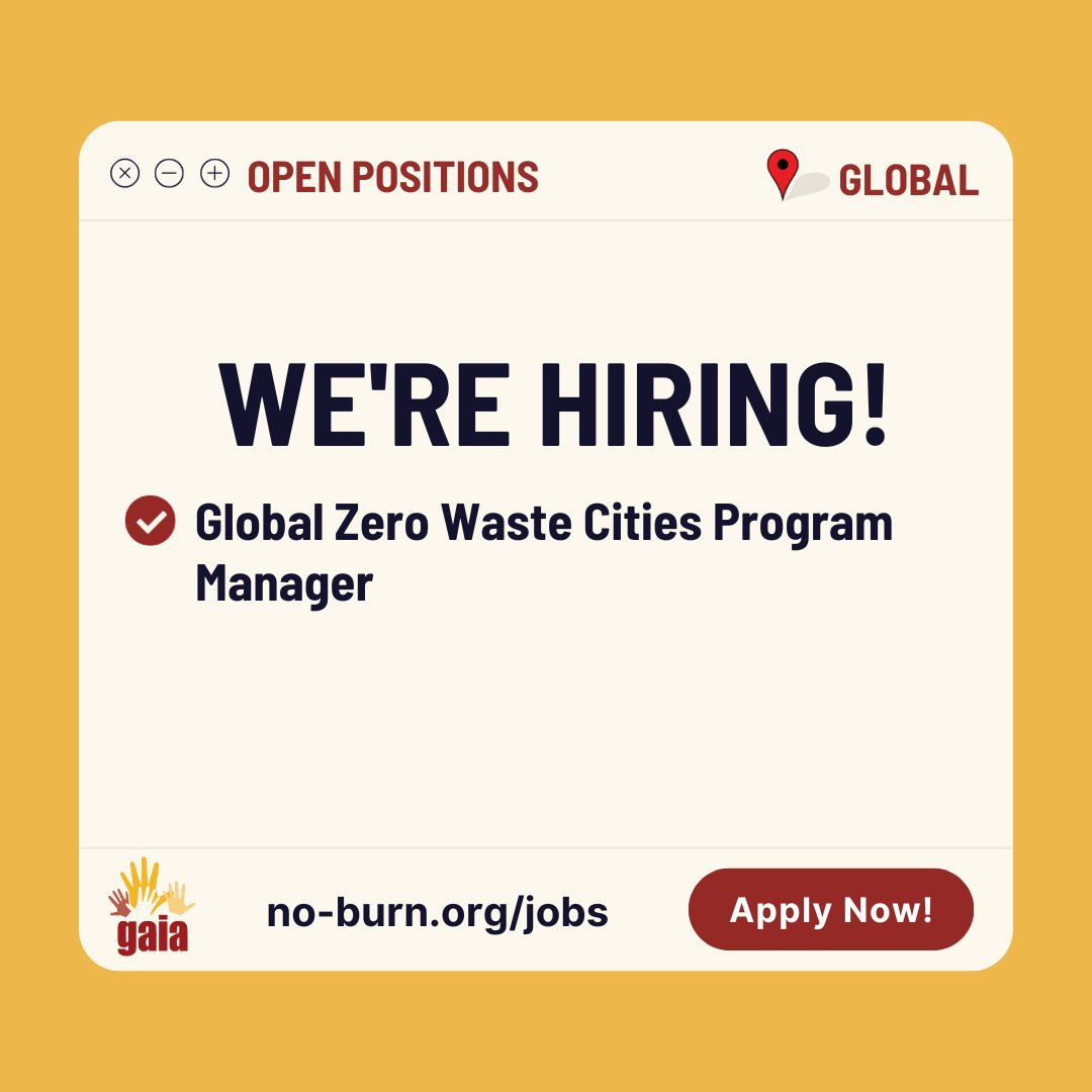 GAIA -Global Alliance for Incinerator Alternatives tweet media