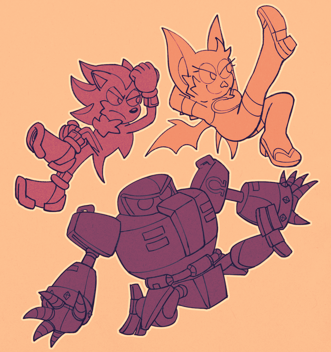 frostiios's tweet photo. trio #SonicTheHedgehog #teamdark https://t.co/wFnRhhFsyw