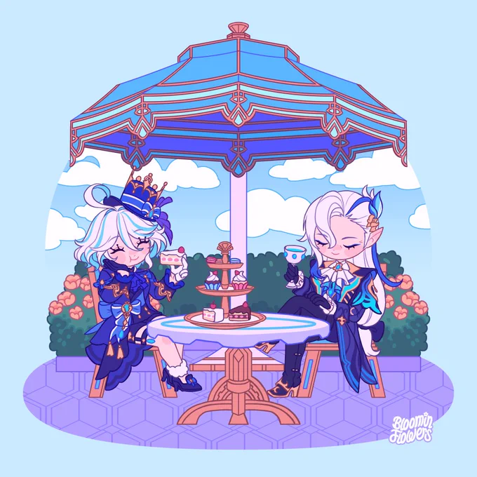 Archons and their companions  #GenshinImpact