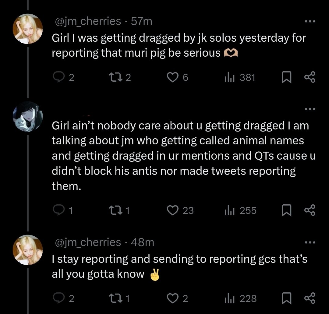 reportforjmn's tweet photo. Baffles me how whenever it comes to antis who har*ss 🐥 with huge platforms it's always "reporting via gcs" or "silently block" but you have every sh**ter army on this app posting about antis with 🐥 pfp even if it has few to no followers, you all know exactly what you're doing https://t.co/hLpYwhkjVM
