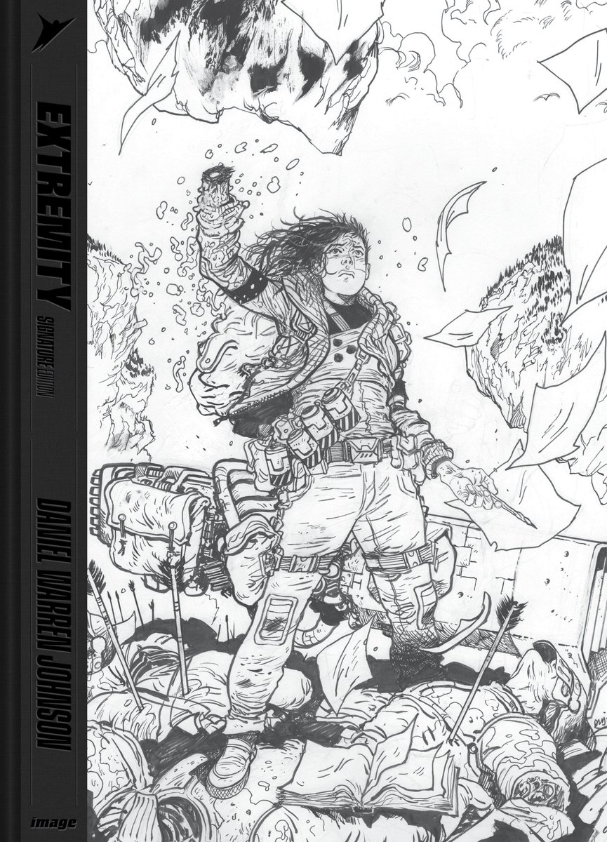 My 2017 @ImageComics @skybound series EXTREMITY is getting the artist edition treatment!!! Full board size, raw scans, all 12 issues! IMHO you do not want to miss this. COMING TO KICKSTARTER MARCH 5th! 🔗 below for more info!!! 