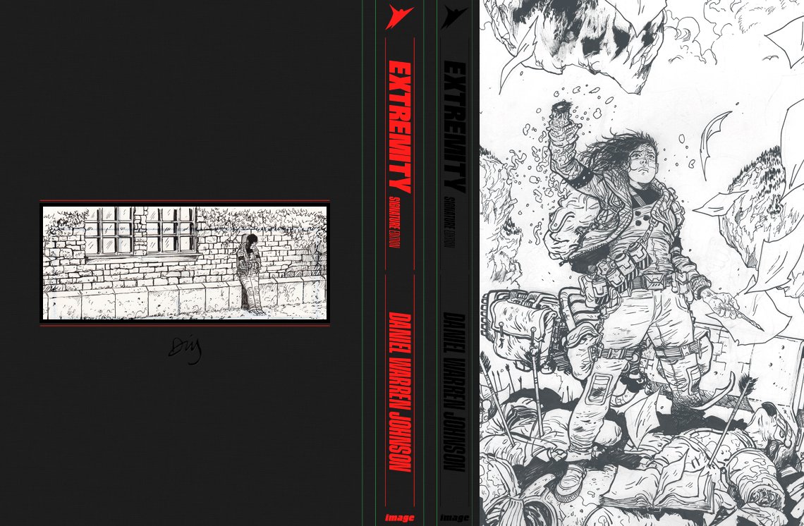 My 2017 @ImageComics @skybound series EXTREMITY is getting the artist edition treatment!!! Full board size, raw scans, all 12 issues! IMHO you do not want to miss this. COMING TO KICKSTARTER MARCH 5th! 🔗 below for more info!!! 