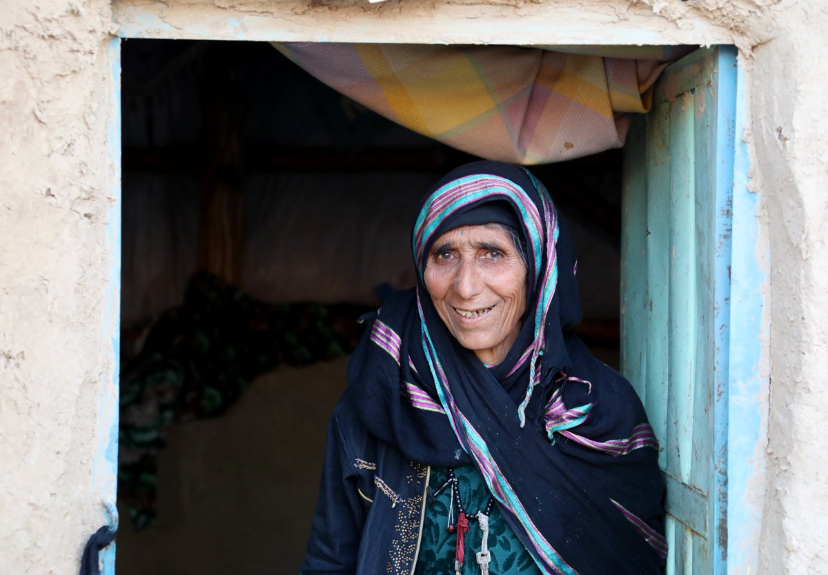 UNDP's tweet photo. “I can finally sleep because I am safe,” says 61-year-old #HeratEarthquake survivor Fatima. After spending months in makeshift tents in the freezing cold, she finally has a shelter to call home.

@UNDPaf remains committed to supporting the most vulnerable. https://t.co/ztCE7xV60c https://t.co/DyEAf42fNU