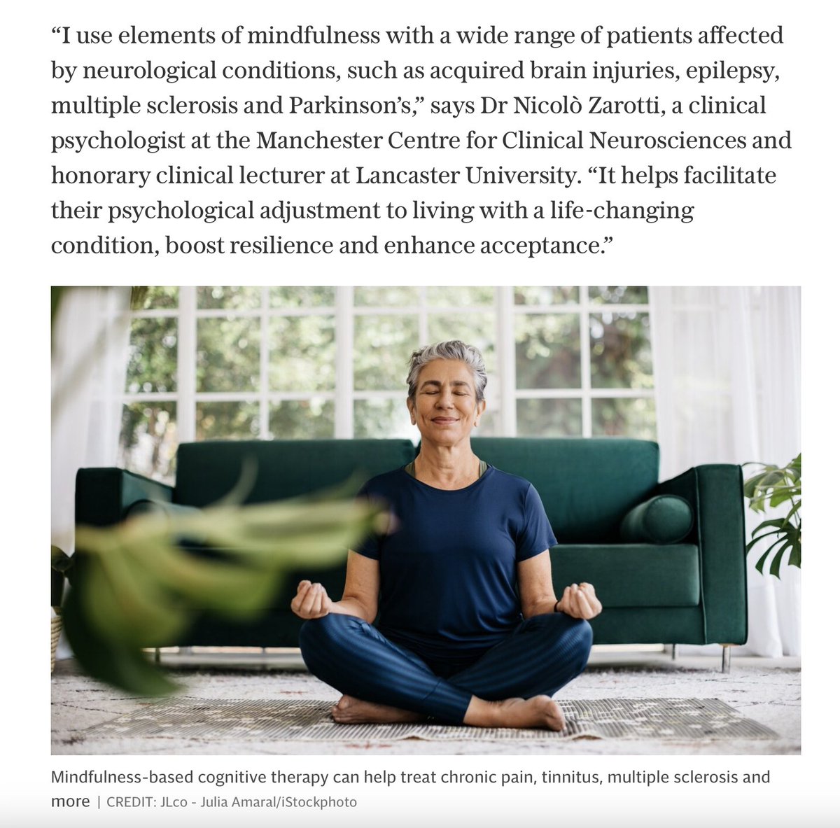 Nicolò Zarotti (@nicolozarotti) on Twitter photo Many thanks to <a href="/DelaneyMan/">Sam Delaney 'Stop Sh**ting Yourself' Out Feb 27th</a> from The <a href="/Telegraph/">The Telegraph</a> for the interview and the opportunity to discuss the clinical value of #mindfulness for people with neurological conditions as well as the general population 🧠
Full article available here: telegraph.co.uk/health-fitness… Many thanks to <a href="/DelaneyMan/">Sam Delaney 'Stop Sh**ting Yourself' Out Feb 27th</a> from The <a href="/Telegraph/">The Telegraph</a> for the interview and the opportunity to discuss the clinical value of #mindfulness for people with neurological conditions as well as the general population 🧠
Full article available here: telegraph.co.uk/health-fitness…