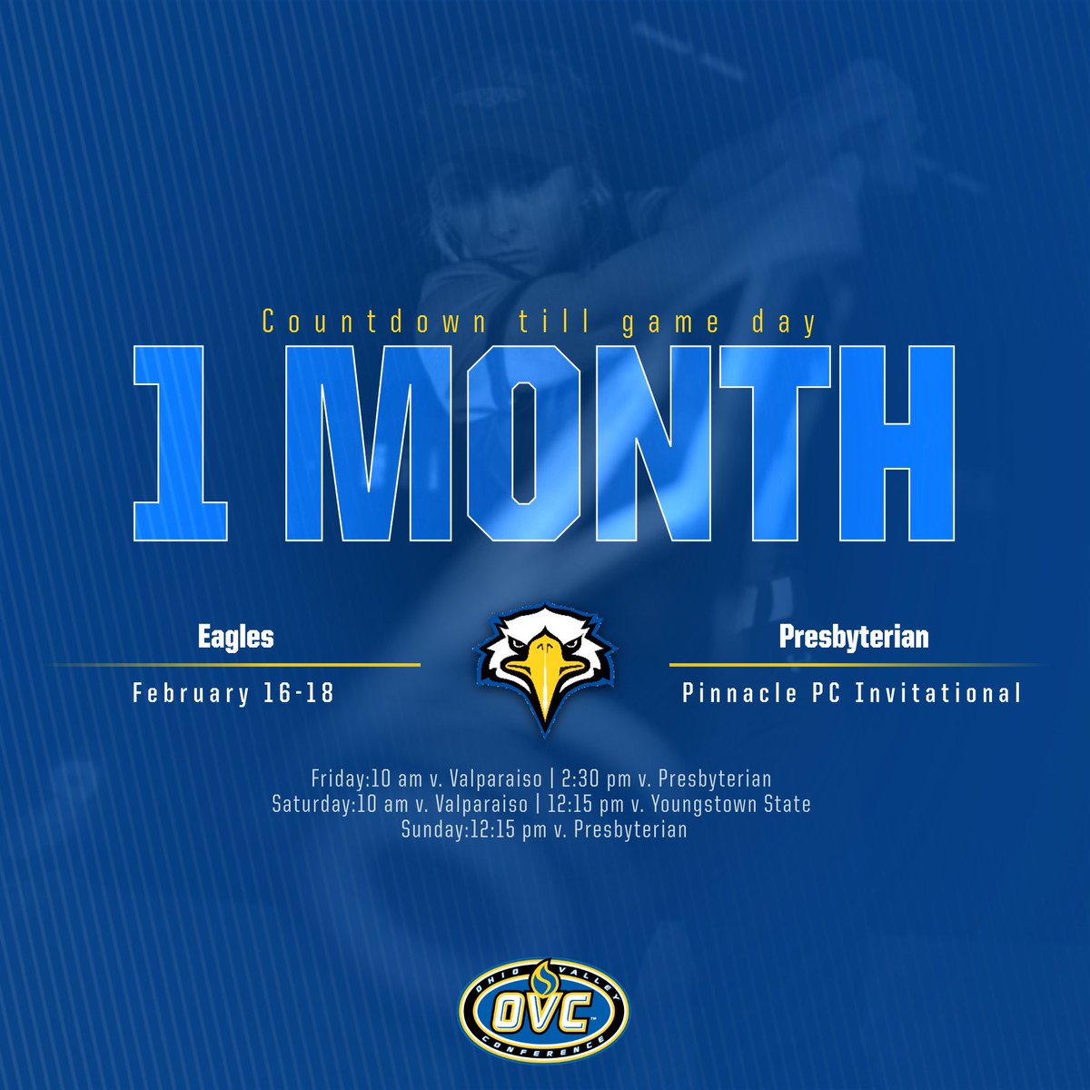 MSUEaglesSB's tweet photo. ATTENTION‼️‼️ The Eagles only have ONE month left until GAMEDAY🦅🦅 https://t.co/vYrxl30Jze