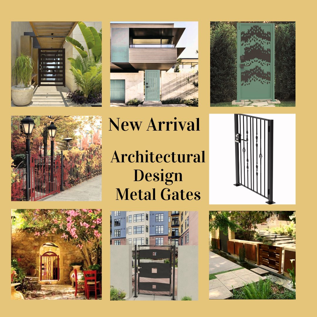 Cascade_Home's tweet image. Cascade Metal Gate Collection ✨💫 Each gate tells a story of sophistication, adding a touch of grandeur to your home. Let your entrance make a statement that leaves a lasting impression.   #metalgate #elegance #sophistication #craftsmanship #entrancegoals #curbappeal #dreamgate