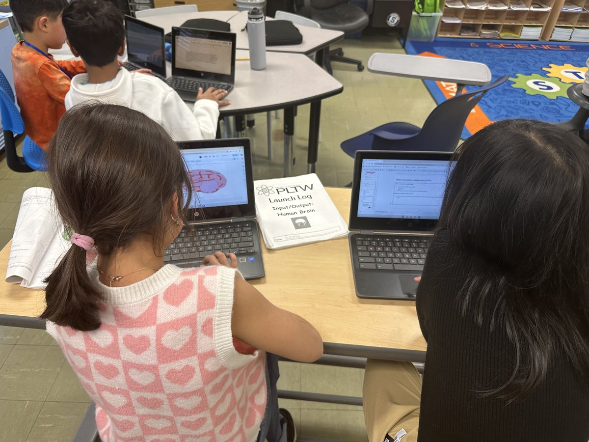MsZubovicsClass's tweet photo. 4th graders working hard on researching and creating their Brain and Concussion presentations for their peers. 🧠 #WeAreHerricks @HerricksSchools @SearingtownK5 https://t.co/IA3slFM1Fo