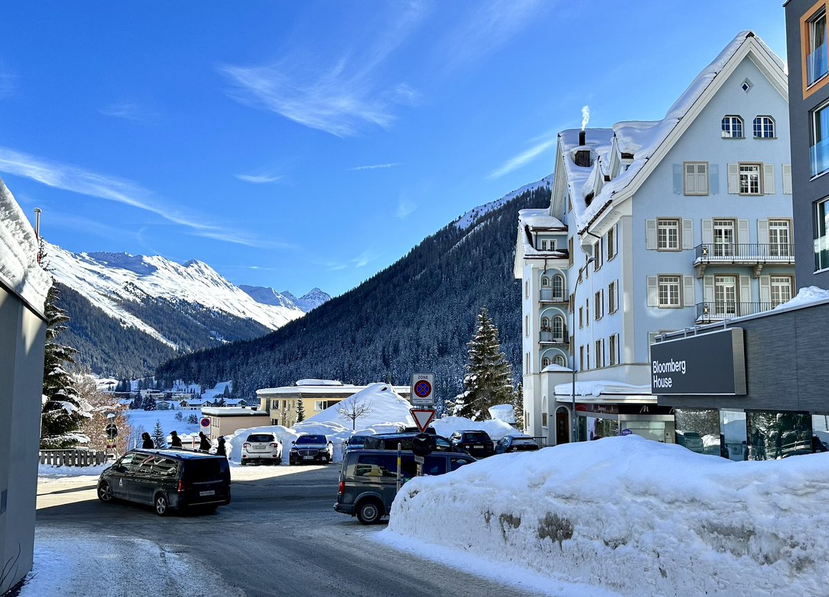 timocraighead's tweet photo. Maybe the best BBG Office view: Bloomberg House. 
Great to hear Sam Altman, Open AI, + Marc Benioff, Salesforce, in person at Bloomberg House in Davos today. 
AI is a tool, not a creature
AI is changing jobs with a massive productivity boost, not replacing jobs 
@BBGIntelligence https://t.co/xMZPZgUTbt