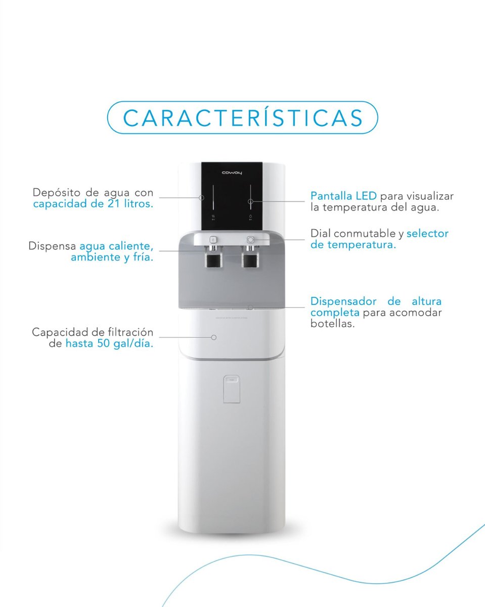 cowaydo's tweet photo. El Ocean es un equipo con un diseño simple, práctico, útil y de gran capacidad.💙

La estructura del electrodoméstico permite su colocación en locaciones con un flujo constante de personas.

📞 WhatsApp 849.455.0392

#CowayDo #PurificadorDeAgua https://t.co/XrkUP31516