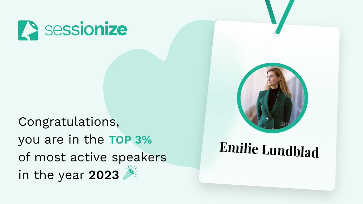 From major stage fright to being in the top 3% active speakers on #sessionize 🚀 My journey with #publicspeaking incl. OpenAI, ChatGPT, Azure ML, ect. Check out the full list sessionize.com/Emilie-Lundbla… Embrace your fears & turn them into stepping stones for success🎤 #GrowthMindset