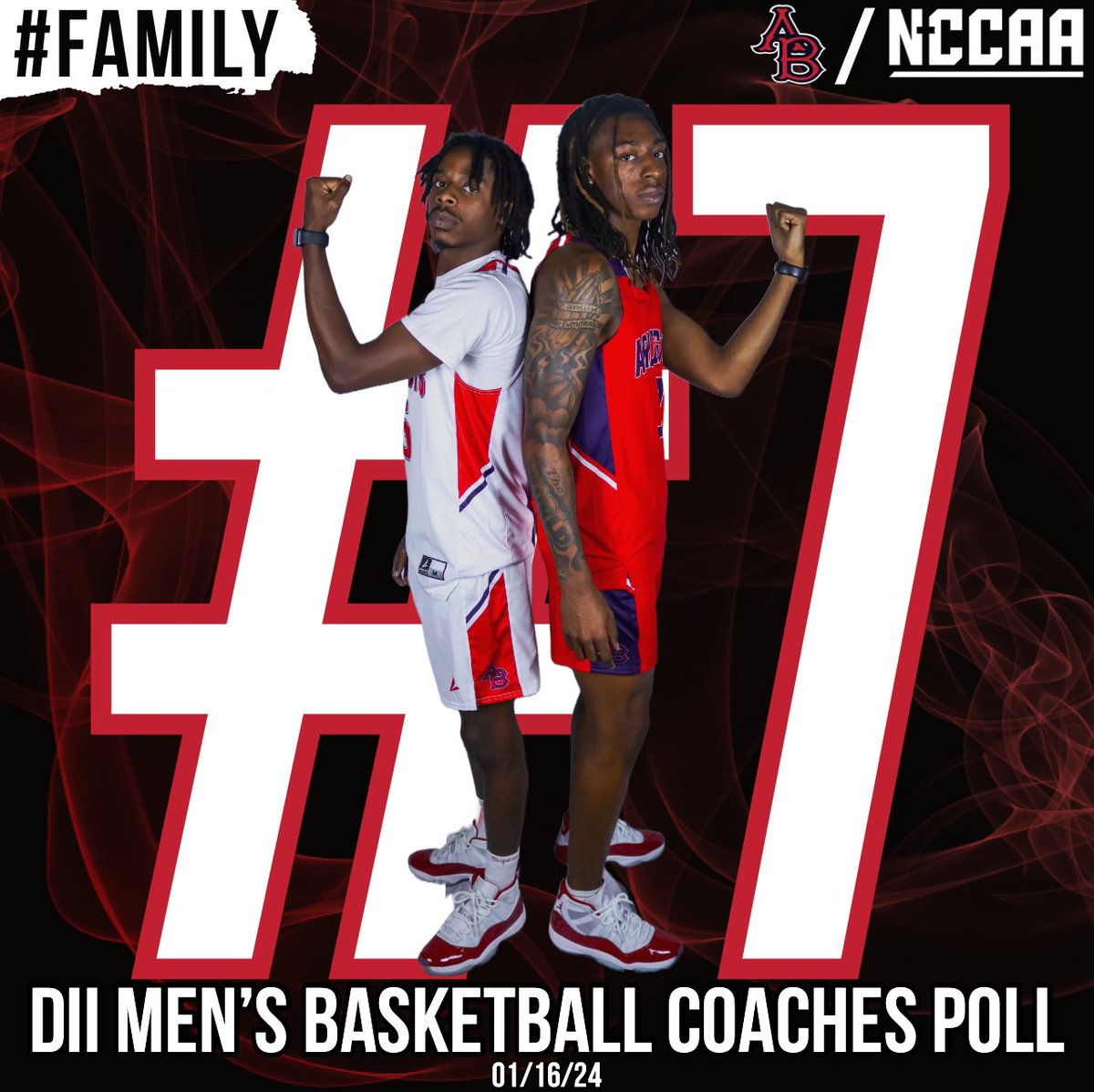 ABUPatriots's tweet photo. Patriots have earned the #7 spot on the NCCAA National Coaches Poll! #thenccaa #abupatriots https://t.co/sOT6uG41fL