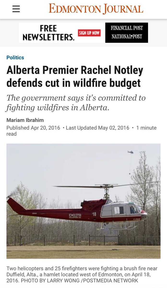 @Martyupnorth_2 Massive wildfire cuts just prior to the Fort Mac fire…but it was climate change.