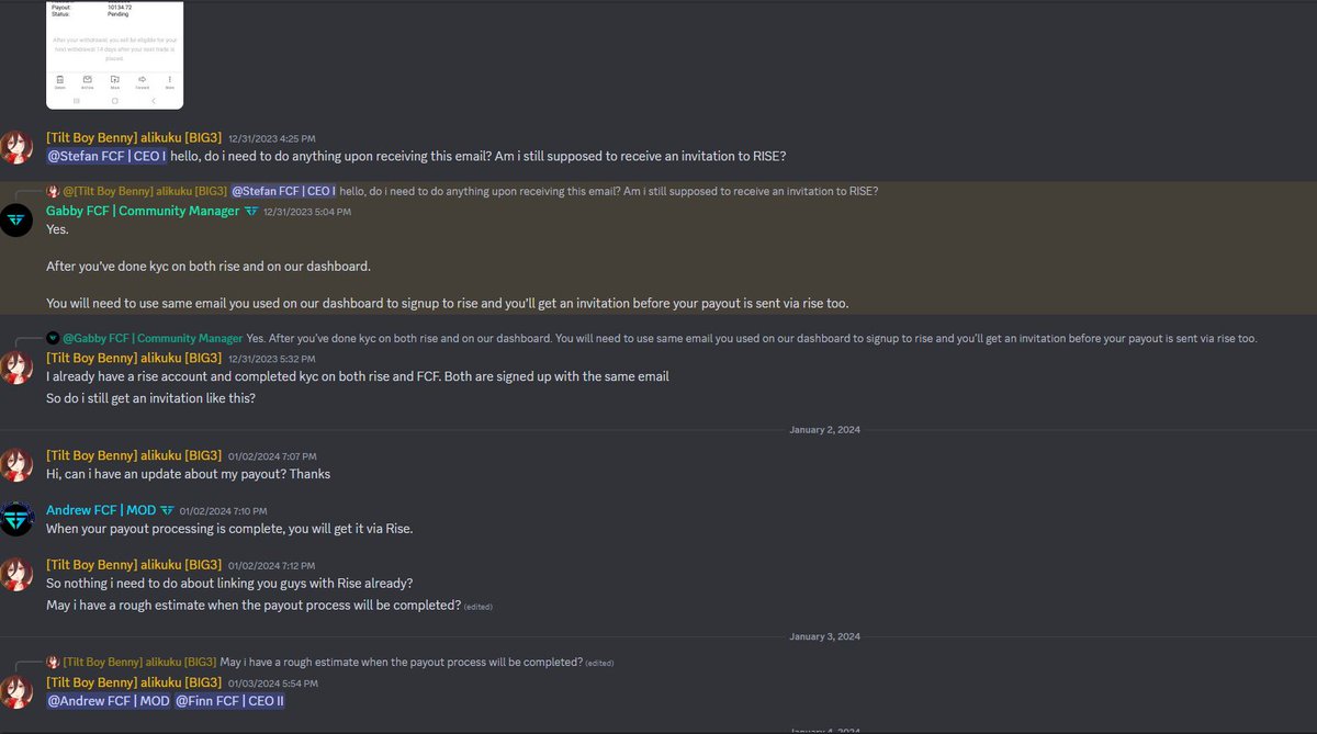 tiltboybenny96's tweet photo. This is how ForexCapitalFunds have been playing delay tactics time and time again and the CEOs dont even bother to reply https://t.co/2rqhz7wPnv