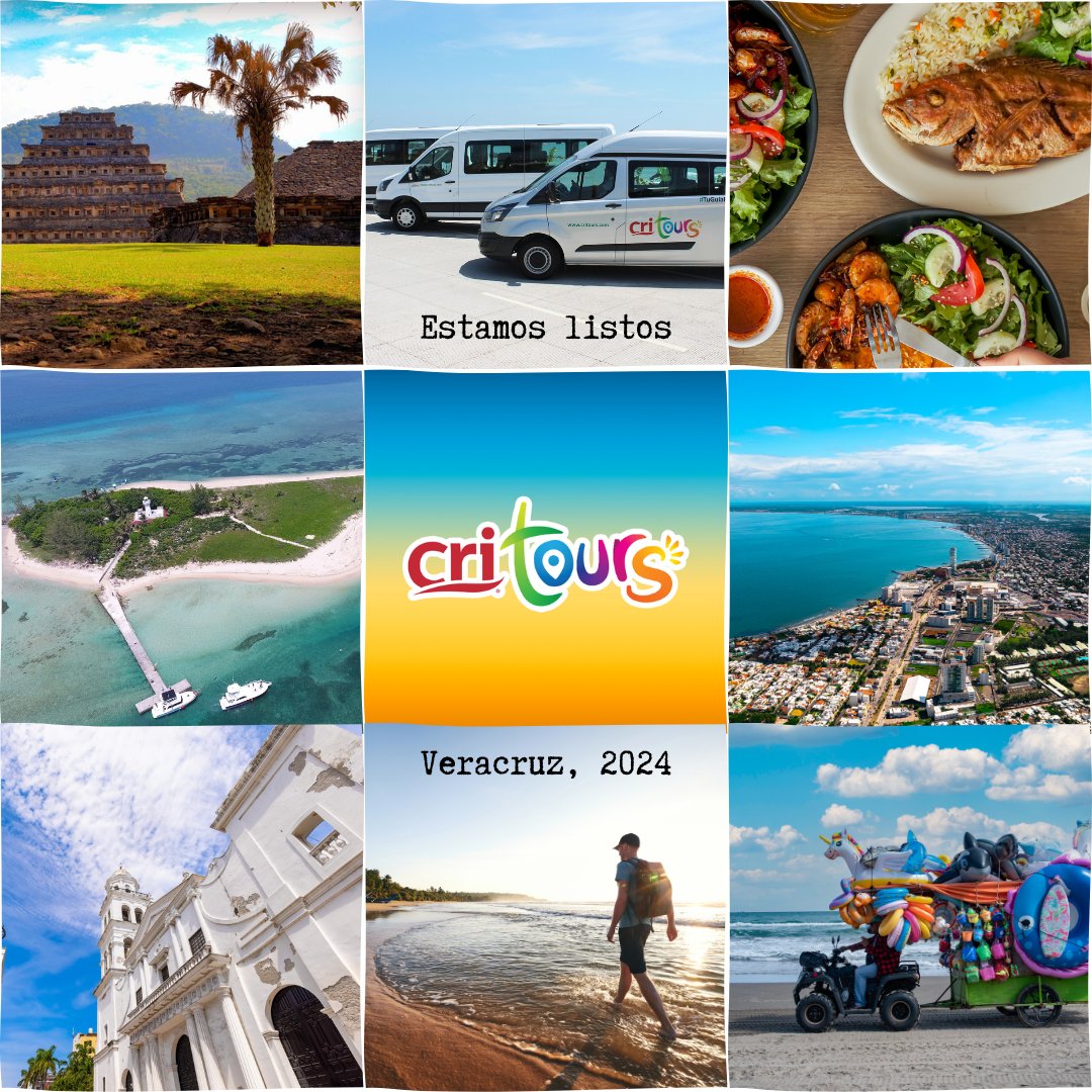 cri_tours's tweet photo. Estamos listos para llevarlos por un viaje lleno de risas, descubrimientos y momentos inolvidables en #Veracruz 🤩💛
nuevos destinos, amigos y recuerdos ¡Vámonos! que la diversión está esperando 🎉🌴 
+ INFO AQUÍ 📲  229 779 2032 https://t.co/AODpc1Iq1m