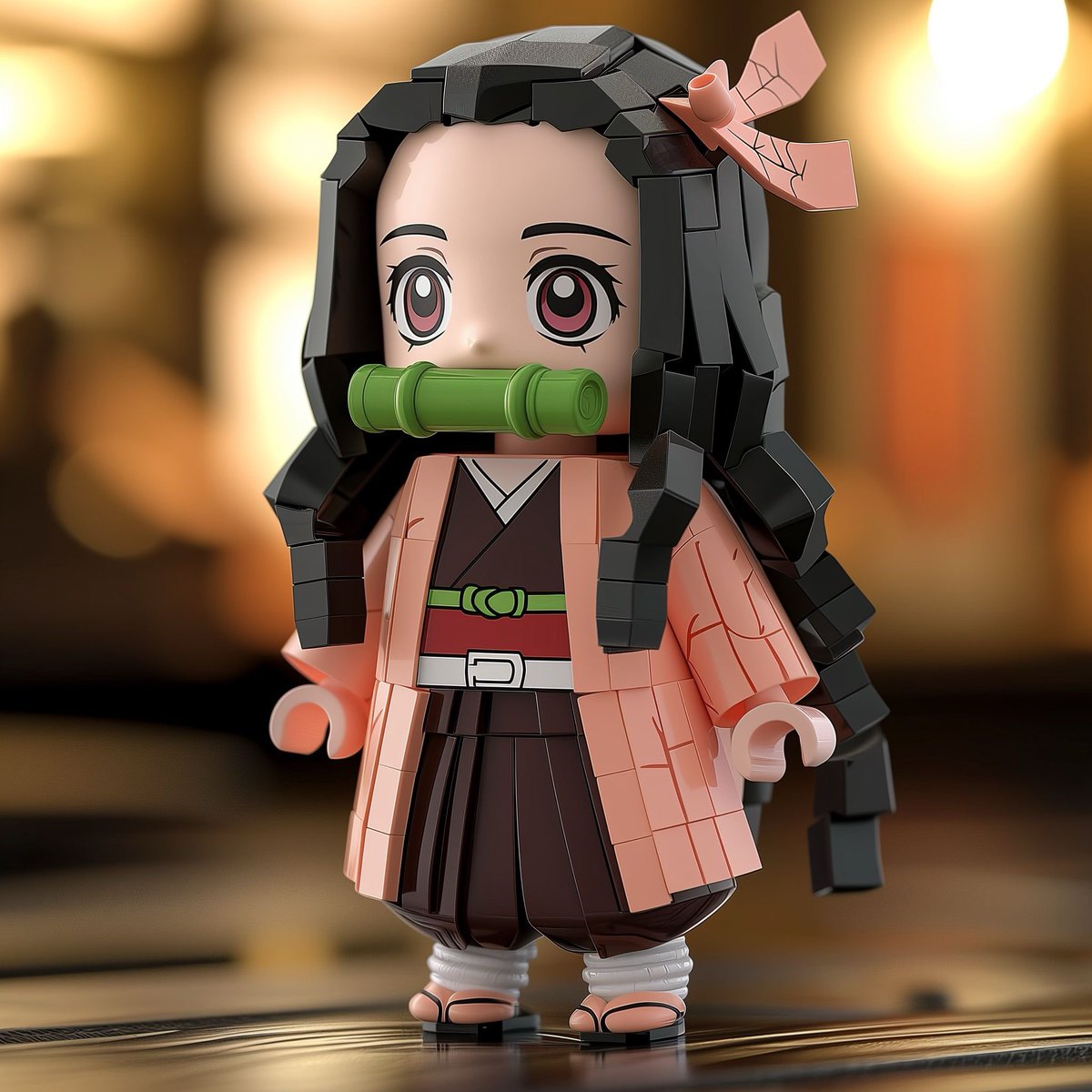 TheAOIA's tweet photo. My partner recently started using MidJourney with me, and after the love everyone showed her demon slayer animal crossing cross over she has been working hard on a Demon slayer Lego cross over. What do you think? 

#midjouney #anime #DemonSlayer #LEGO #AIArtCommuity #v6 https://t.co/kgZpdsAHTw