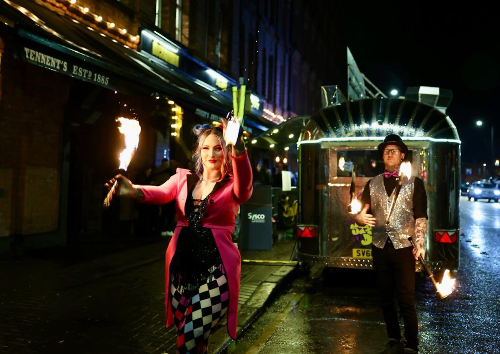 From sword swallowing to fire breathing, Limelight will be alive with sideshows, dancers and entertainers all night long. Also keep an eye out for roving magician Caolan NcBride 👀 🎪 #HUCarnival