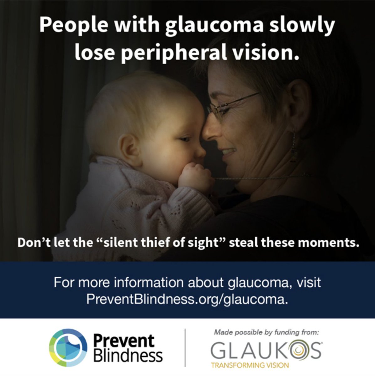 PBA_savingsight's tweet photo. Did you know? People with glaucoma slowly lose peripheral vision.

Don't let the "silent thief of sight" steal your important life moments. 

For more information about glaucoma, visit https://t.co/NpMTXZzotj. https://t.co/esvHxYB9If