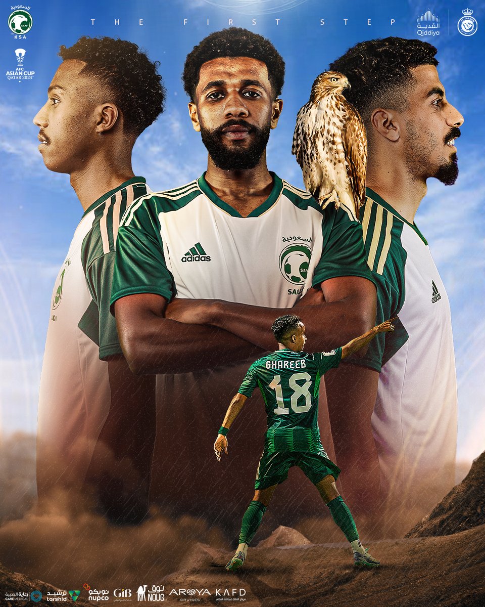 الخطـوة الأولى.. ثـلاث نقاط 🤩

ألف مبروك لصقورنا الخضـر 🦅🇸🇦
#السعودية_عمان
#كأس_آسيا2023
