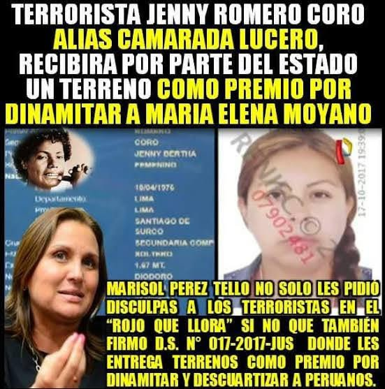 PREGUNTA:
¿MARISOL PÉREZ ES PRO TERRORISTA?