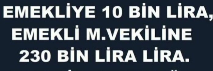 Enflasyon %42 ise
köprülere niye %76 zam yaptınız?

Enflasyon %76 ise
emekli maaşına
niye %42 zam yaptınız?

Hesap kitap uzmanı olmaya gerek yok çok büyük adaletsizlik var 

#HesapGünü31Mart