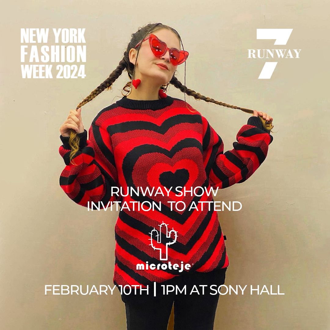 Runway7Fashion's tweet photo. #NYFW powered by R7F presents @microteje | February 10th, 1pm 2024 at @sonyhall. To get your tickets now, click our link in bio or visit https://t.co/NhhFHhAOP2!⏰🚨

•

See you this February 8th-11th! Use code NYFW20 to save 20% off🔥.

#fashion #design #runway #model #nyc https://t.co/Wm0hNO8LmO