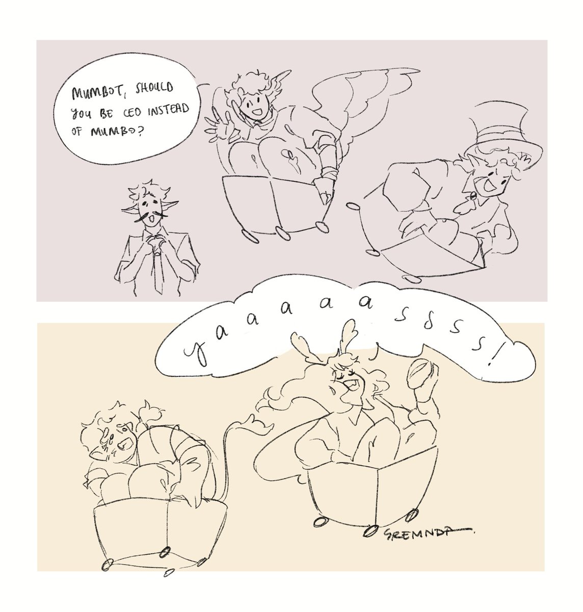 gremnda's tweet photo. YAAAAAAAAAASSSS👑💅✨
this made me laugh so hard, i had to draw it out :]

[ #Hermitcraftfanart #boatem #grianfanart #pearlescentmoonfanart #impulsesvfanart #mumbojumbofanart #goodtimeswithscarfanart ] https://t.co/COXUvE1Aro