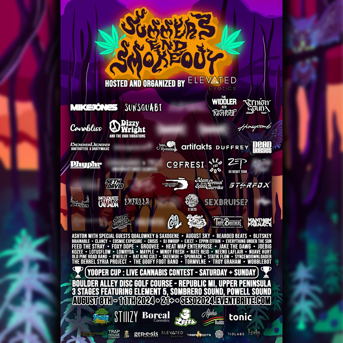TheFestiveOwl's tweet photo. VIP 4-Pack GIVEAWAY — Summer's End Smokeout reveals initial 2024 lineup: @Mr_Mike_Jones, @Sunsquabi, @CofresiMusic + more.

ENTER NOW for a chance to win (4) VIP tickets. 👇

To enter:
1. Follow @TheFestiveOwl
2. RT this

Winner contacted on 1/25. 

Good luck. https://t.co/Mf7zGGwhqH