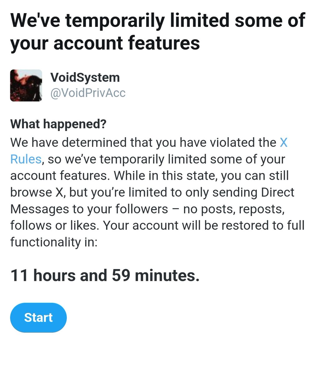 VoidSystem23's tweet image. Can't post on priv